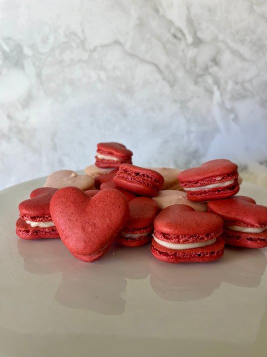 Conversation Heart Macarons