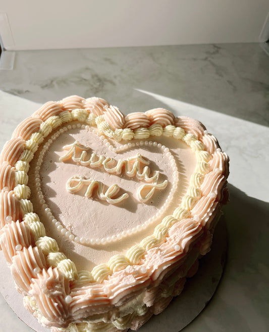 Standard 8" Heart Cake