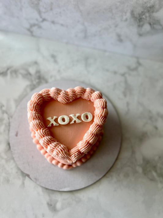 Small 6" Heart Cake